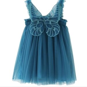 SisiDolls: Blue Kids Dress with Butterfly Design